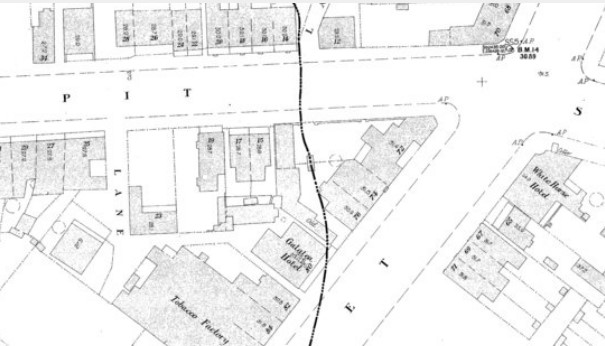 Location of Galatea Hotel in Darby-street, Newcastle