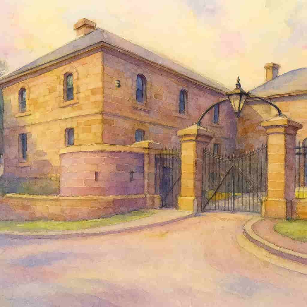 AI created image of Maitland Gaol, Governor's Residence 