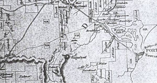 Map showing location of Richmond Vale