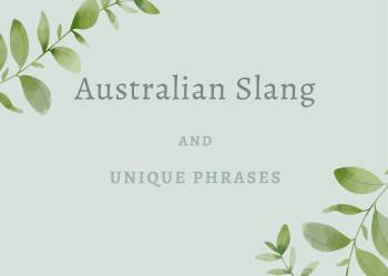 Australian Slang and Unique Phrases