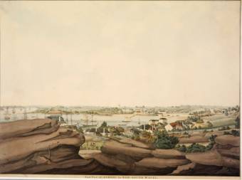 East view of Sydney in New South Wales, ca 1809] / drawn by John Eyre - State Library NSW